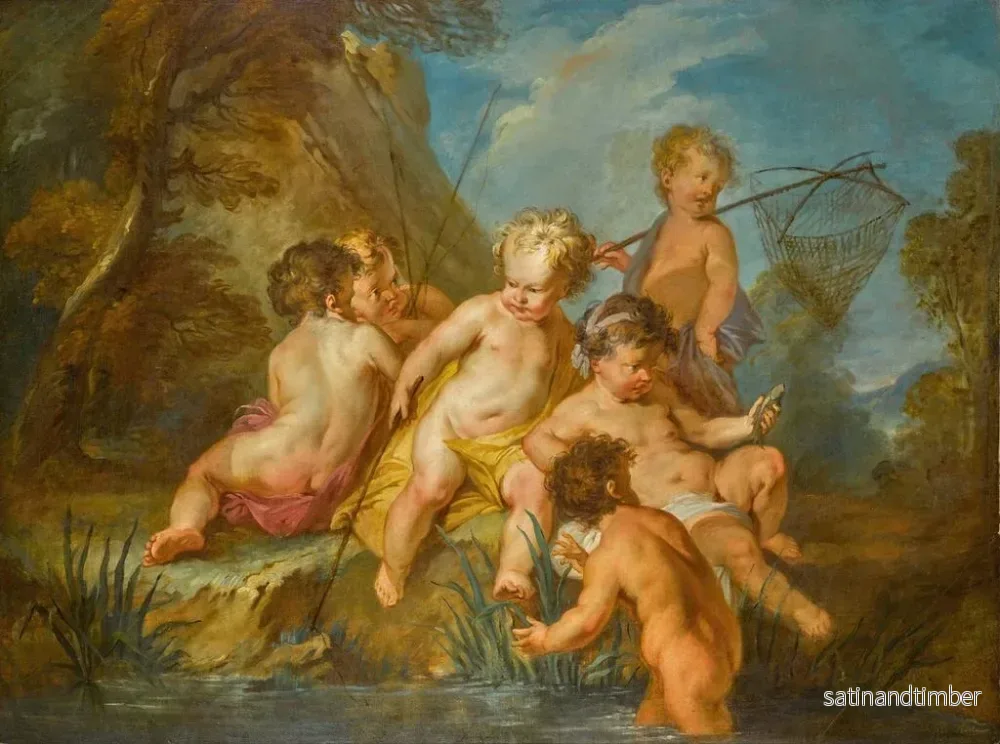 Reproduktion av målningen Les Amours des pêcheurs - François Lemoyne - Bild 2