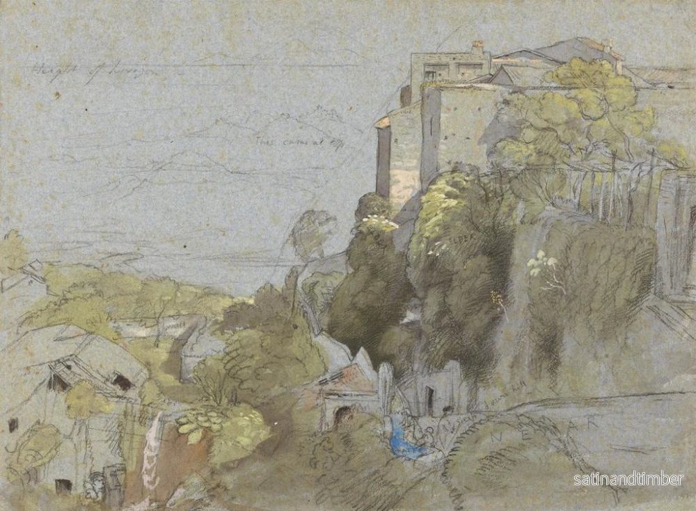 Reproduktion av målningen av den italienska byn eftersom - Samuel Palmer - Bild 2