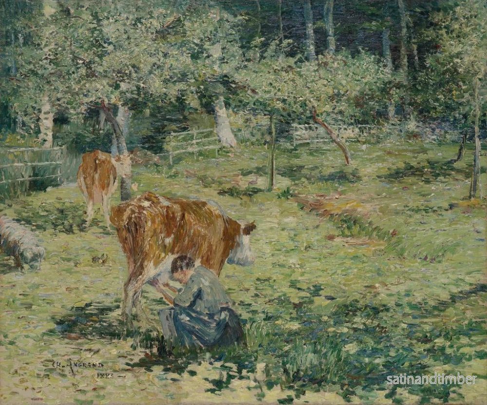 Reproduktion av målningen i Normandie - Charles Angrand - Bild 2