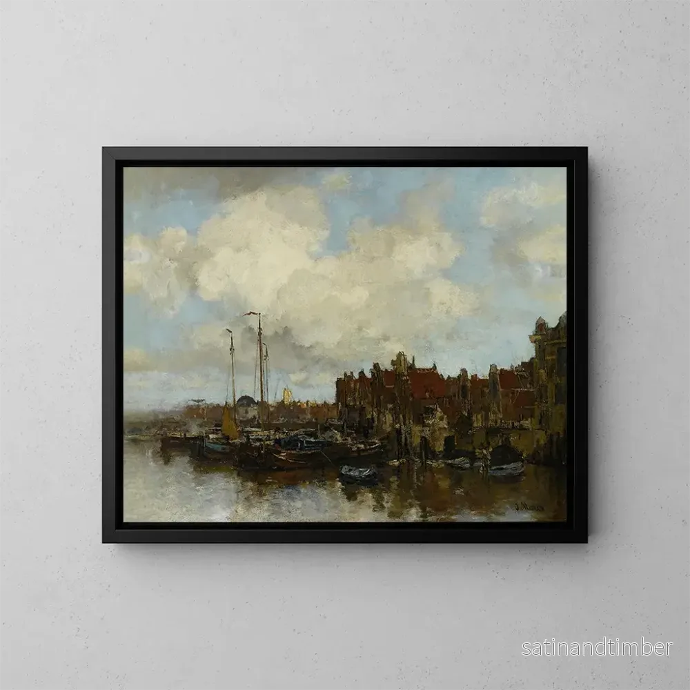Reproduktion av målningen Sur l'Amstel - Jacob Maris