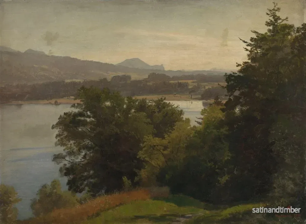 Reproduktion av målningen Vue du Mondsee - Hans Gude - Bild 2