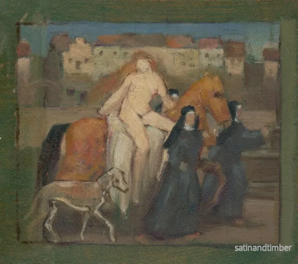 Reproduktion av målningen Lady Godiva - Milan Thomka Mitrovský - Bild 2