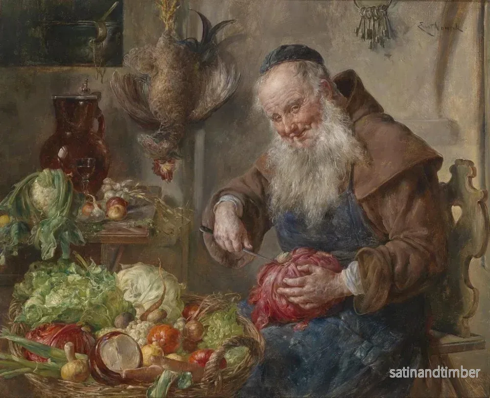 Reproduktion av målningen Munk i köket - Ernst Nowak - Bild 2