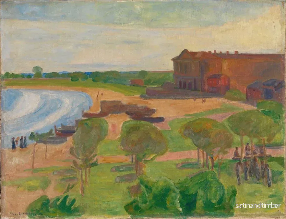 Reproduktion av målningen La Plage à Terracina - Thorvald Erichsen - Bild 2