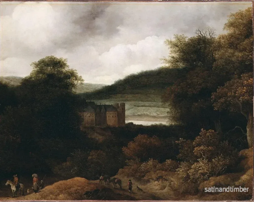 Reproduktion av målningen Vue sur le Rhin - Guillam Dubois - Bild 2