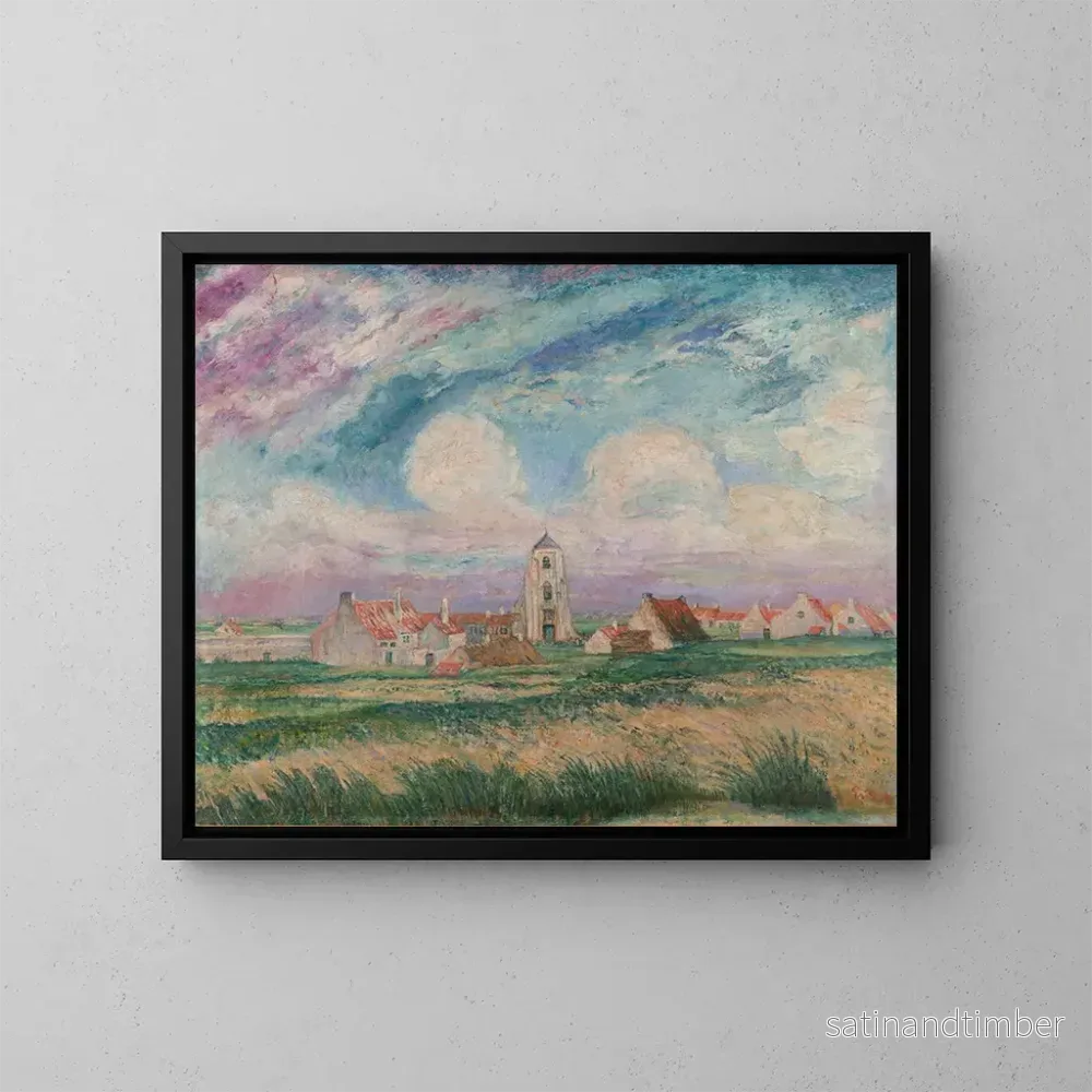 Reproduktion av målningen Vue de Mariakerke – James Ensor