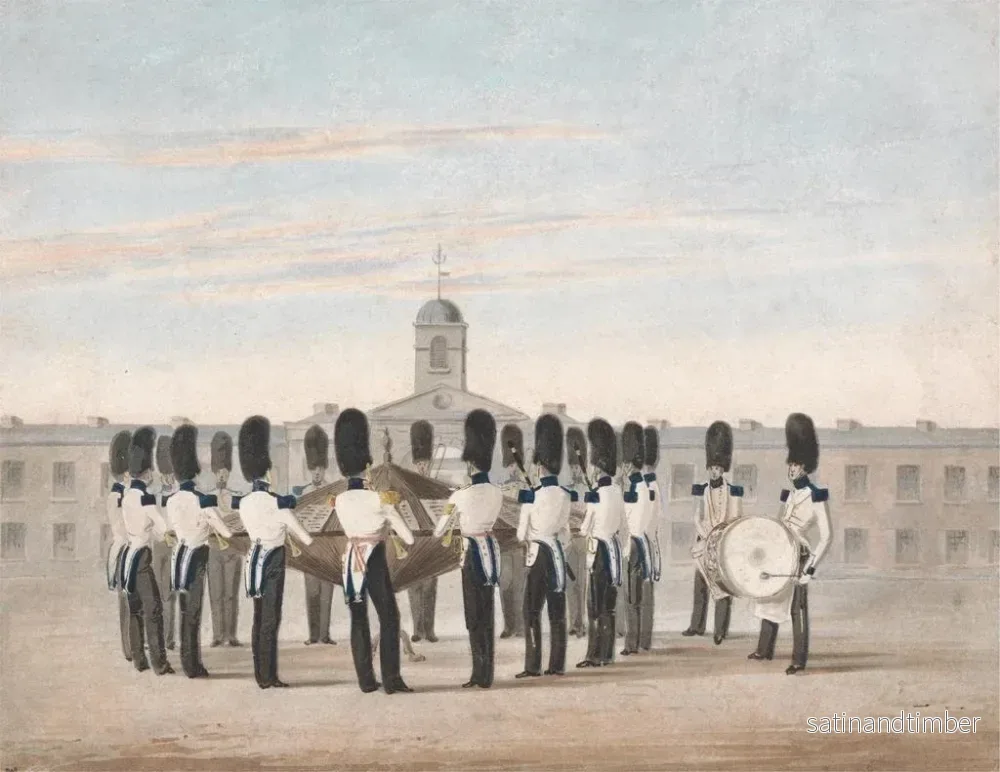 Reproduktion av målningen La bande des 23e fusiliers - Michael Angelo Hayes - Bild 2