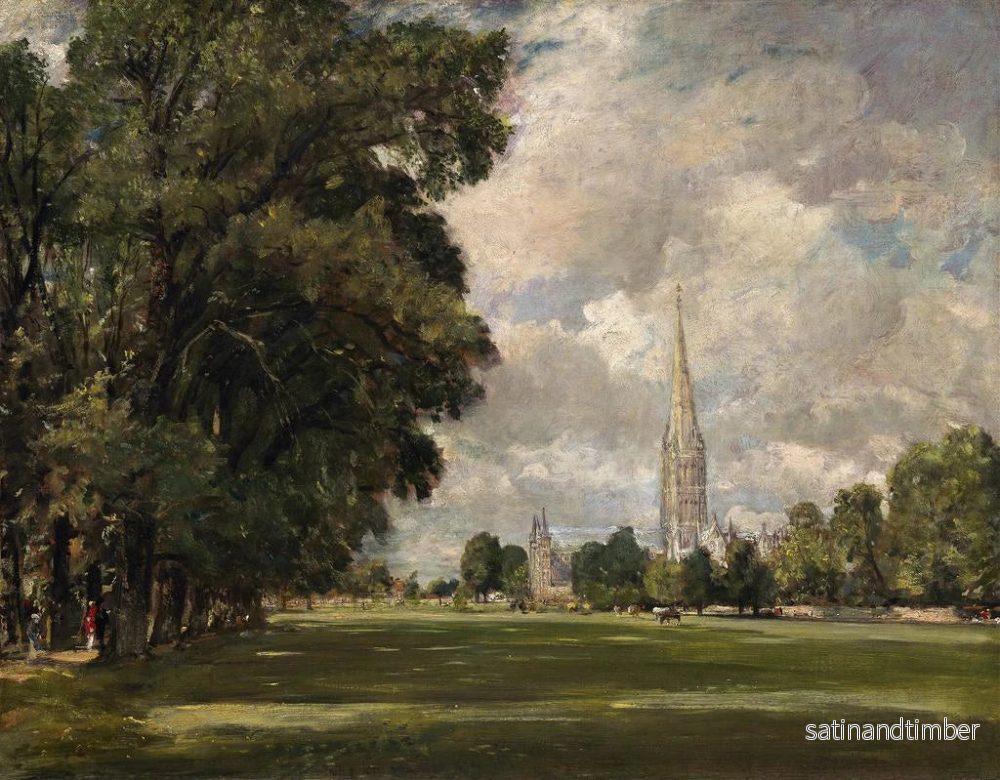 Reproduktion av målningen Salisbury Cathedral från Lower Marsh Close - John Constable - Bild 2