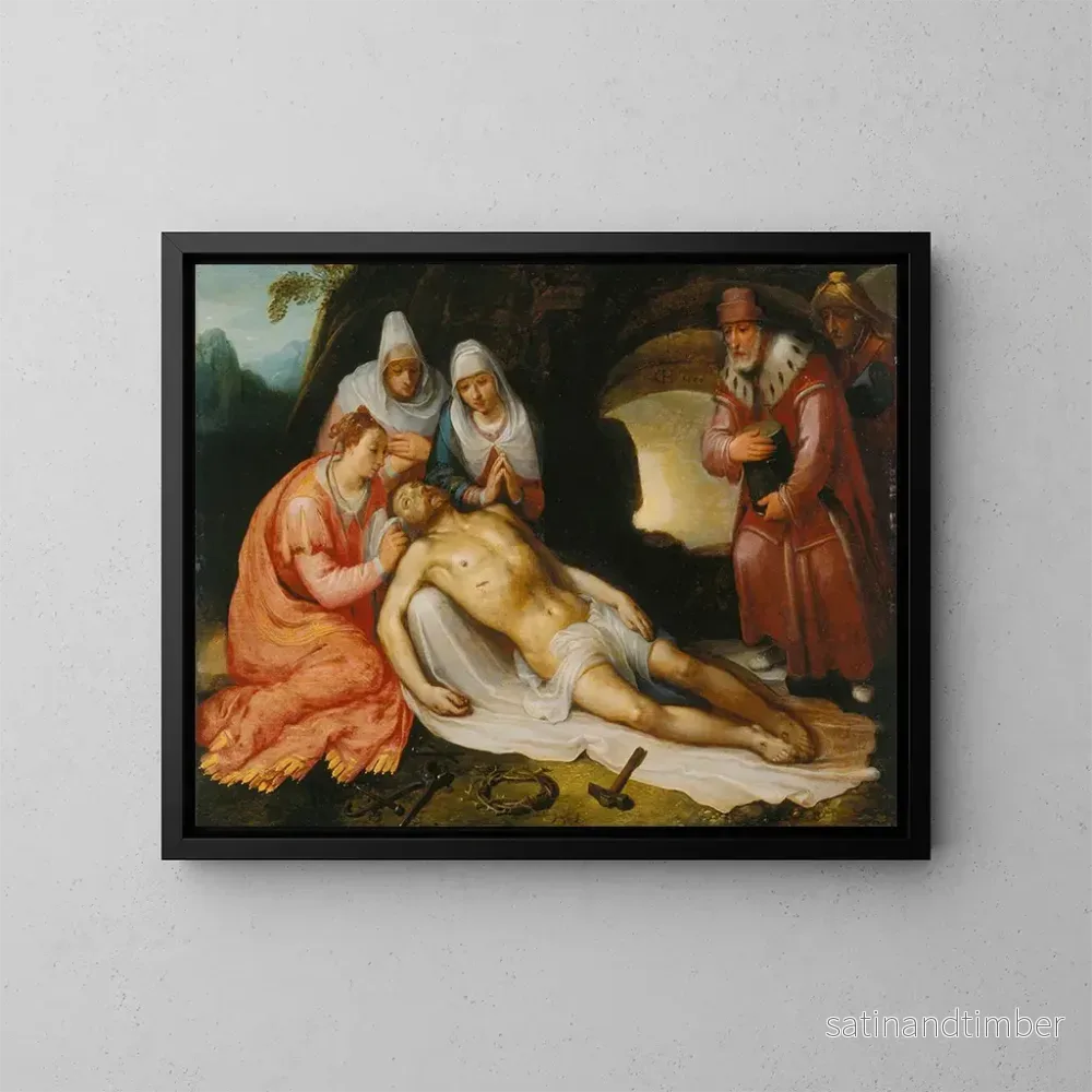 Reproduktion av målningen La Lamentation - Cornelis Cornelisz van Haarlem