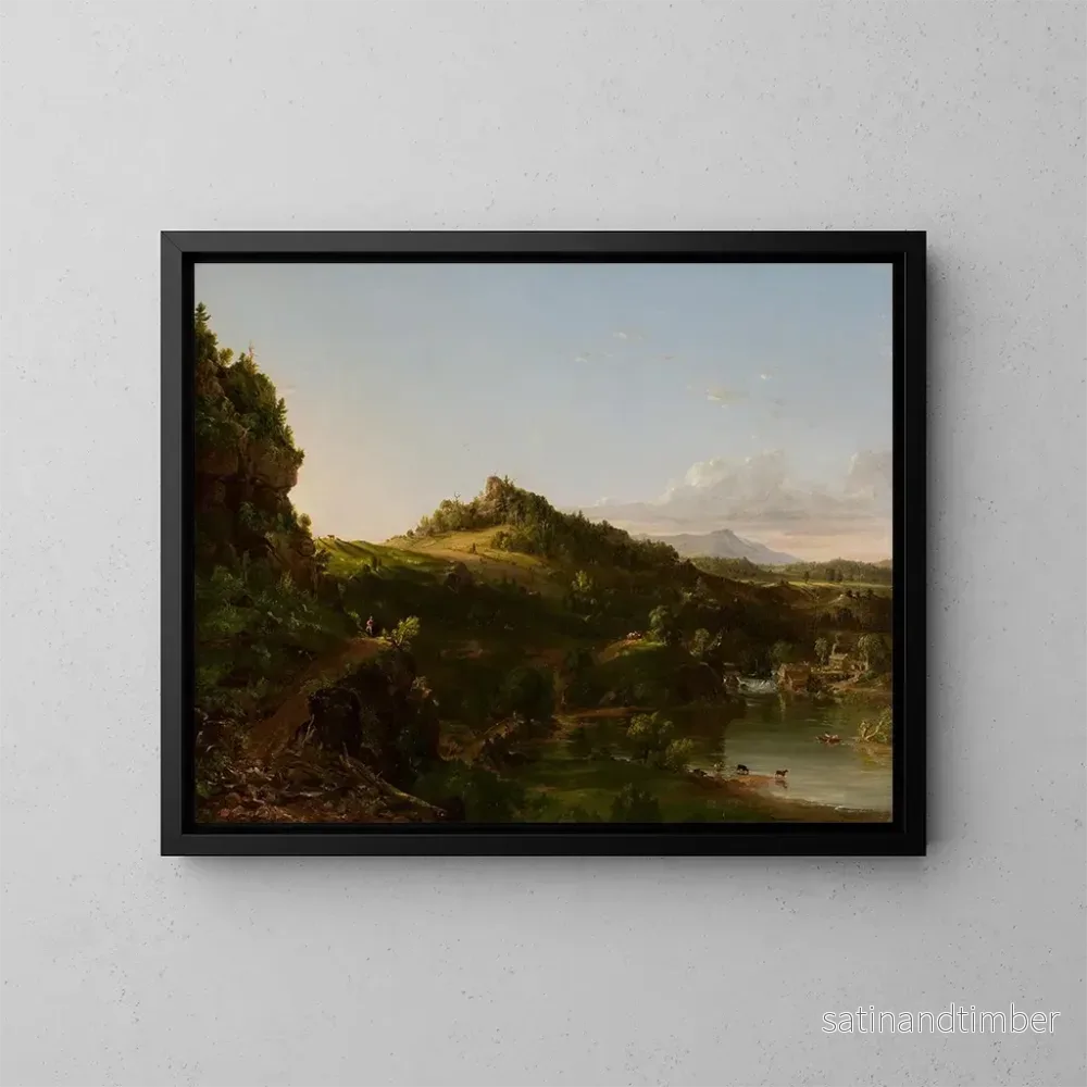 Reproduktion av målningen Landskap av Catskills - Thomas Cole