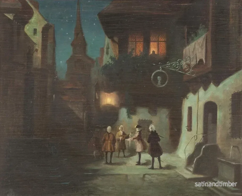 Reproduktion av målningen Sérénade nocturne - Walfried Lettau - Bild 2