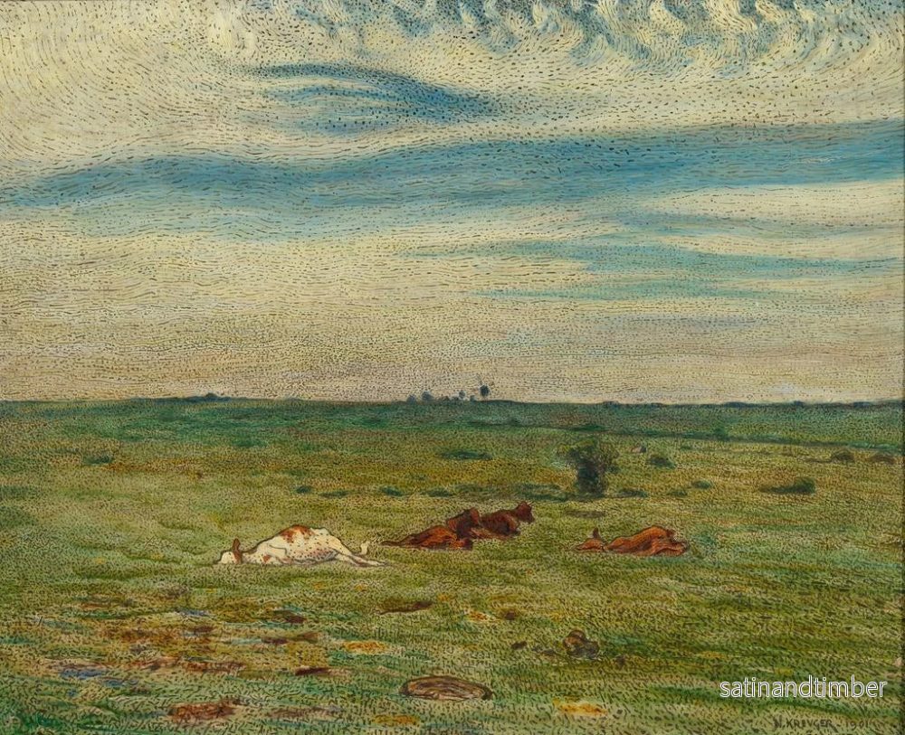 Reproduktion av målningen Sieste sur la terre - Nils Kreuger - Bild 2