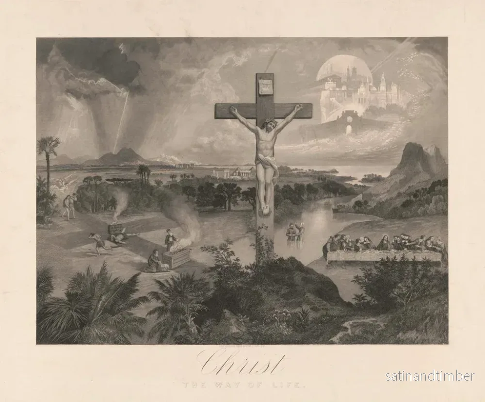 Reproduktion av målningen Le Christ, chemin de vie - W. C. White - Bild 2