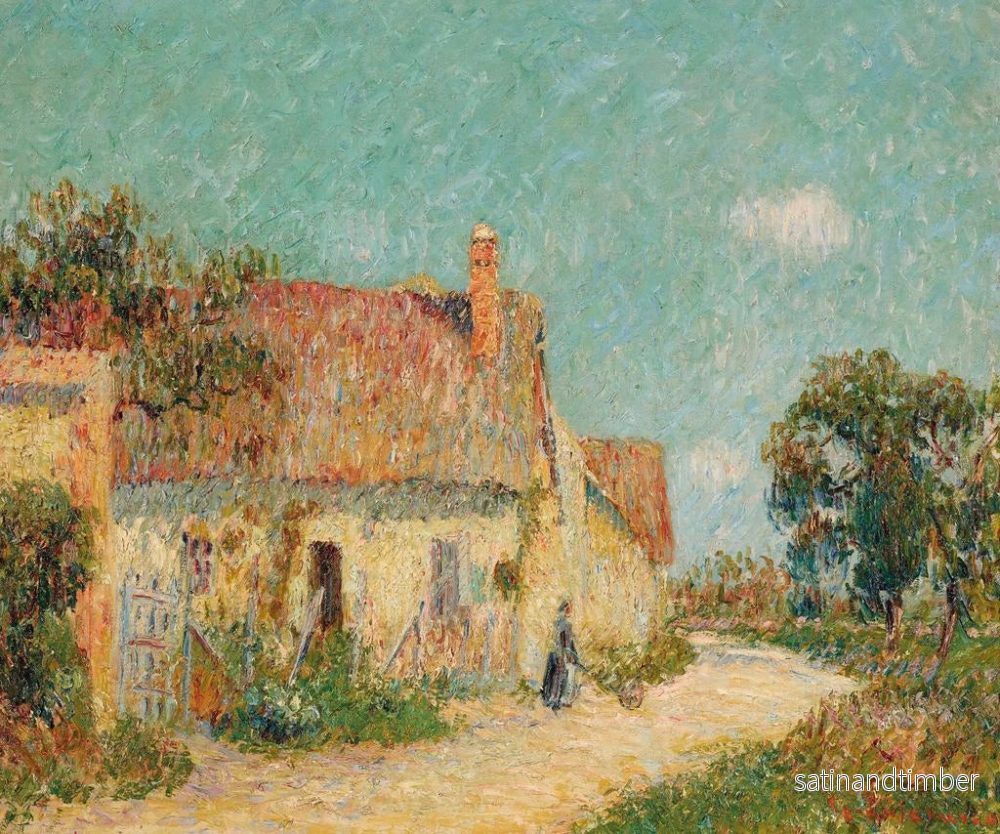 Reproduktion av målningen av ett torp i Normandie - Gustave Loiseau - Bild 2