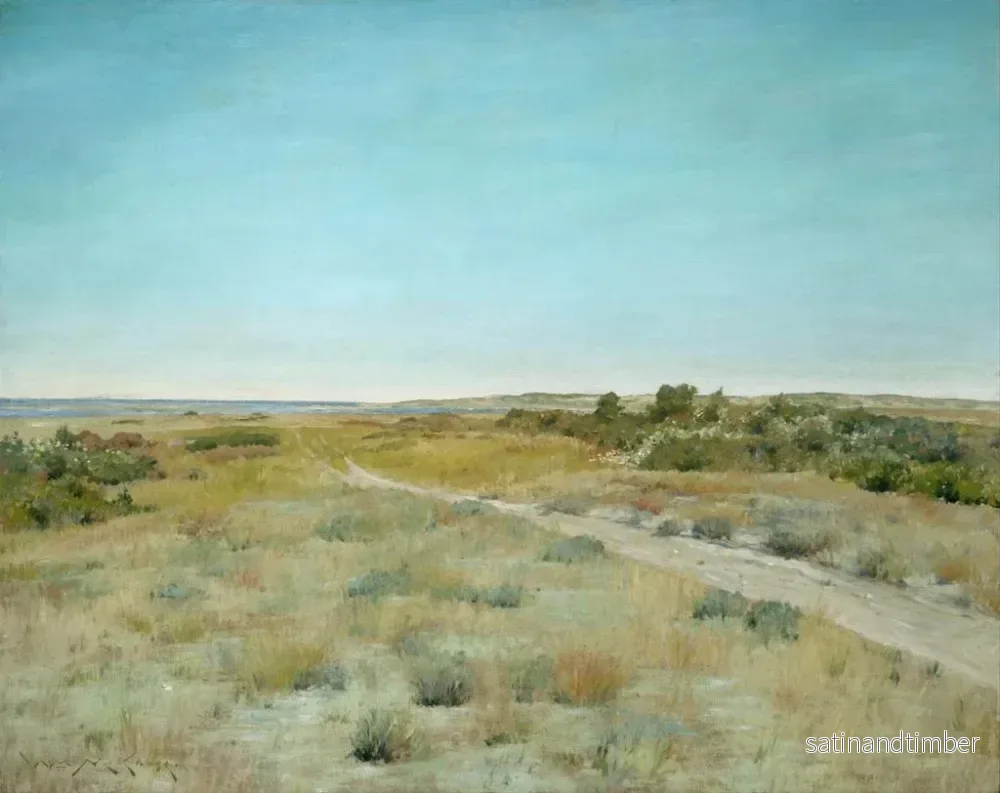 Reproduktion av målningen Premiers frissons d'automne - William Merritt Chase - Bild 2