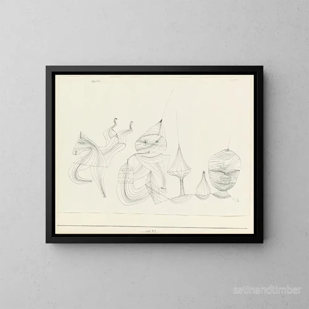 Reproduktion av målningen Harmonier av Obertne - Paul Klee