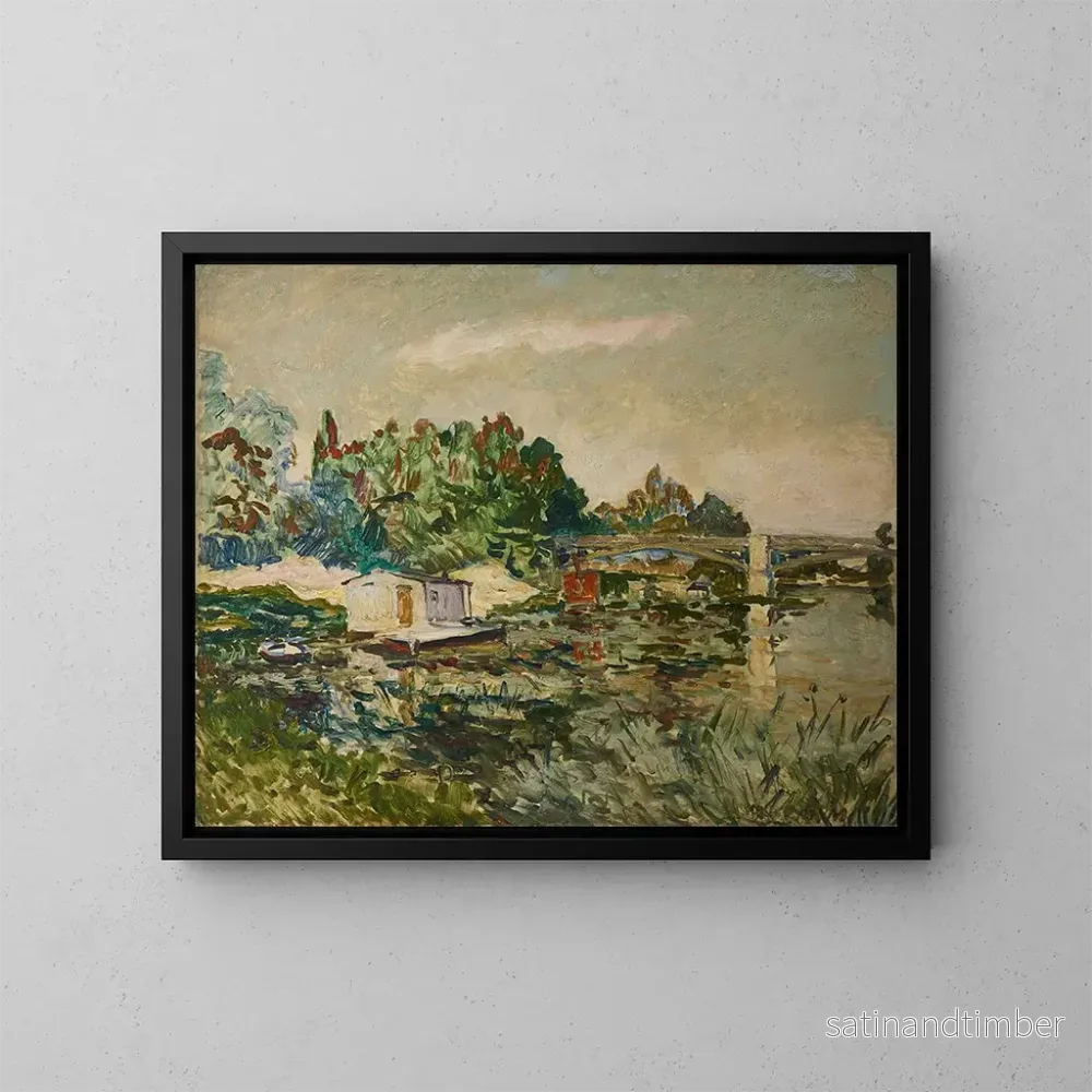 Reproduktion av målningen Bords de la Marne – Maxime Maufra Reproduktion av målningen Bords de la Marne – Maxime Maufra