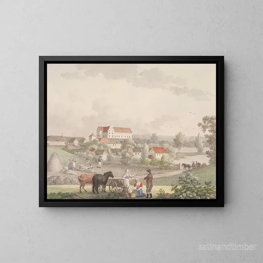 Reproduktion av målningen Gisselfeld – Søren L. Lange Reproduktion av målningen Gisselfeld – Søren L. Lange