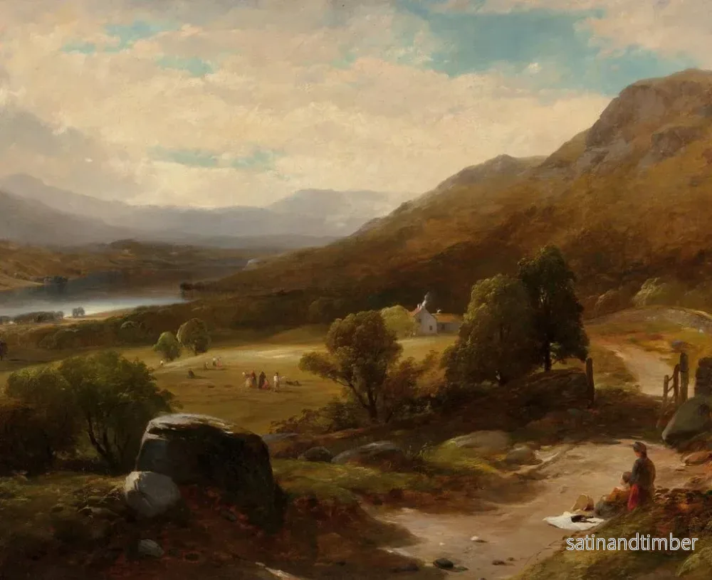 Reproduktion av målningen Lac Windermere, England - William M. Hart - Bild 2