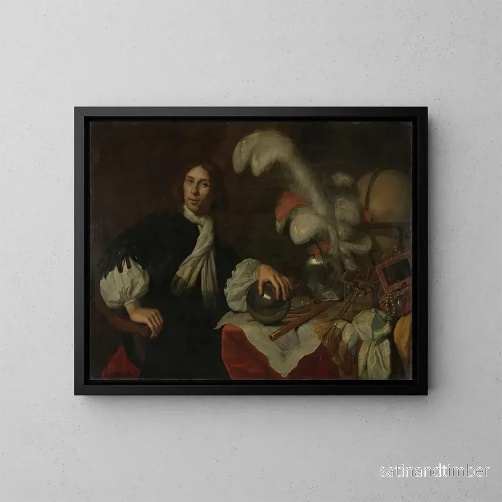 Reproduktion av målningen Posthumt målning av Aucke Stellingwerff, amiral av Frise, död 1665 i Lowestoft av en kanonkula – Lodewijk van der Helst Reproduktion av målningen Posthumt målning av Aucke Stellingwerff, amiral av Frise, död 1665 i Lowestoft av en kanonkula – Lodewijk van der Helst