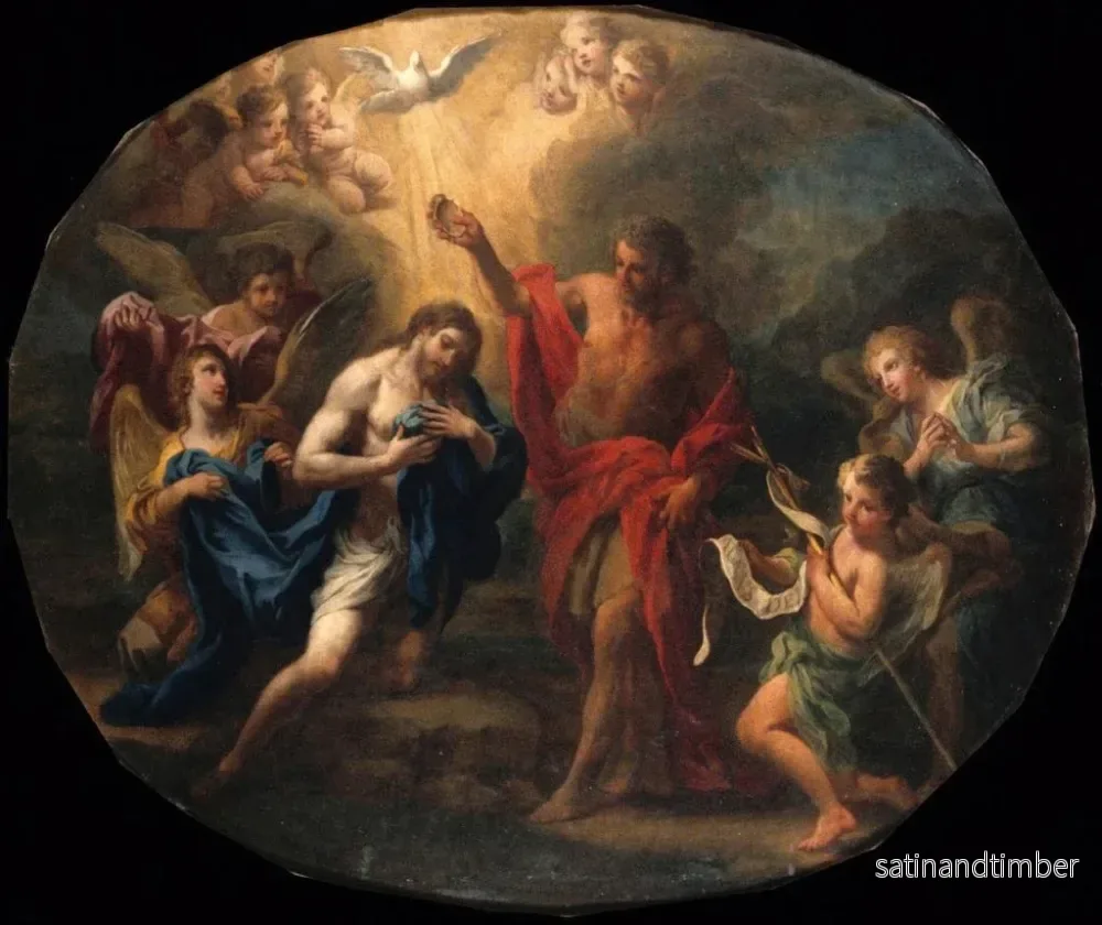 Reproduktion av målningen Le Baptême du Christ - Sebastiano Conca - Bild 2