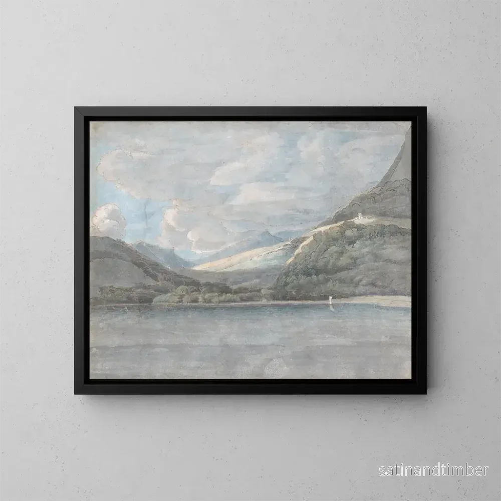 Reproduktion av målningen Vue du lac de Côme – Francis Towne Reproduktion av målningen Vue du lac de Côme – Francis Towne