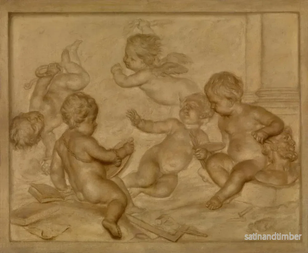 Reproduktion av målningen Les beaux-arts - Martinus Josephus Geeraerts - Bild 2