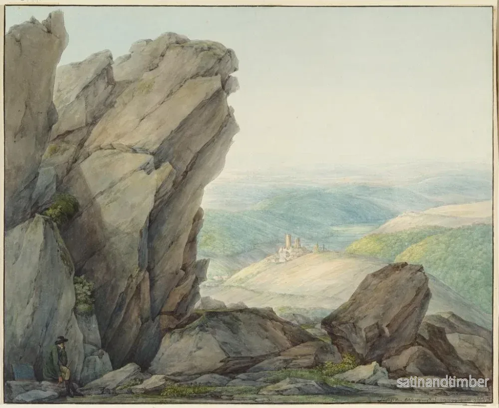 Reproduktion av målningen Vue depuis le Feldberg Taunus vers Reifenberg - Christian Georg Schütz le Jeune - Bild 2