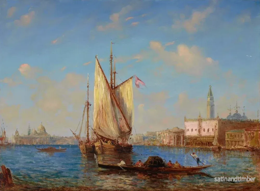 Reproduktion av målningen La lagune de Venise - Félix Ziem - Bild 2
