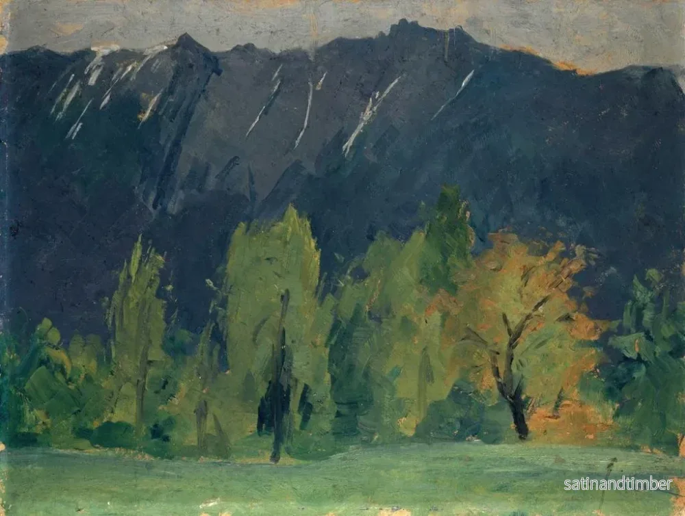 Reproduktion av målningen Landskapsbild av berg - Ernst Schiess - Bild 2
