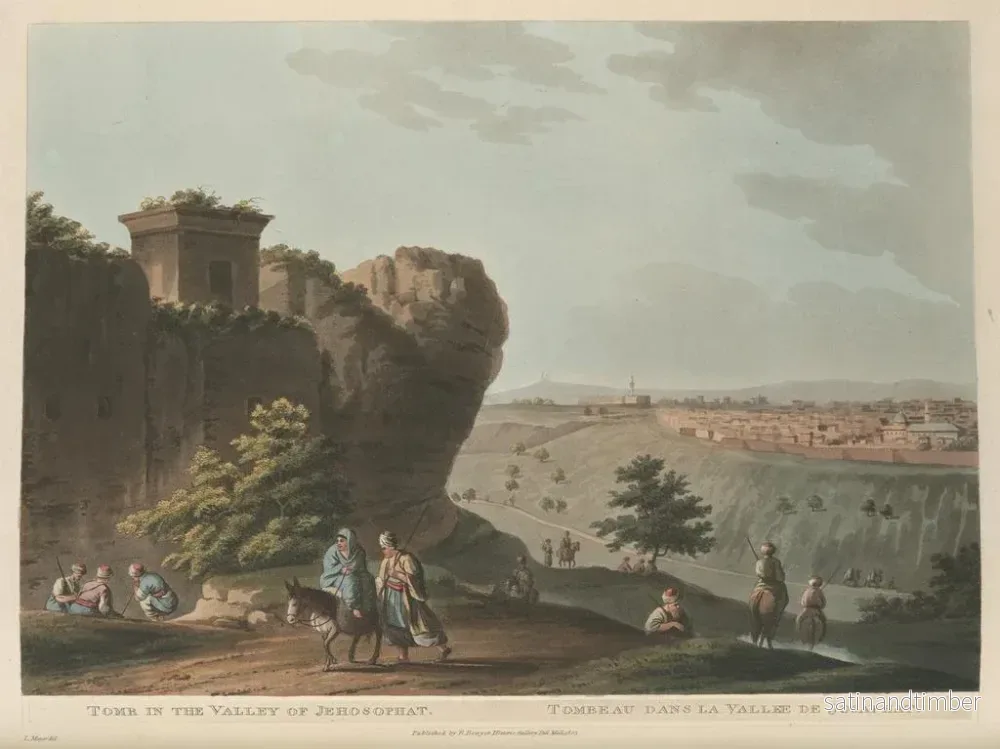 Reproduktion av målningen Tombeau dans la vallée de Josaphat - Luigi Mayer - Bild 2