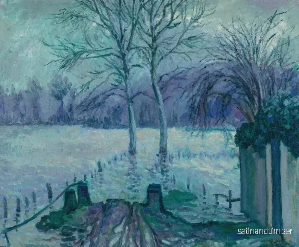 Reproduktion av målningen Les Ajuj Giverny - Theodore Earl Butler - Bild 2