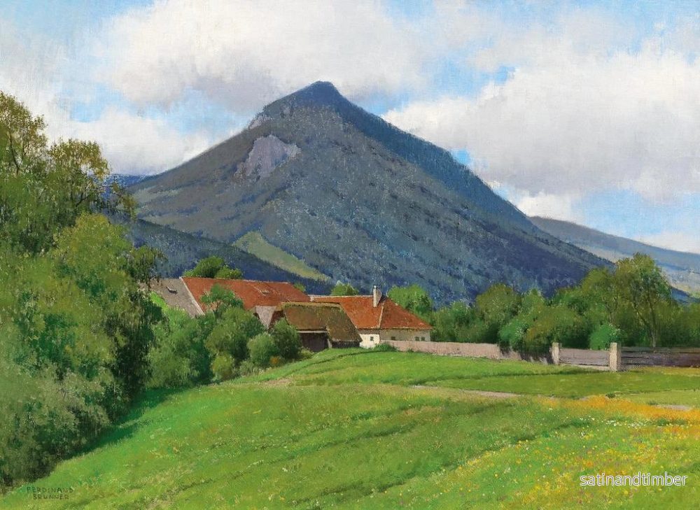 Reproduktion av målningen Landskap av Alm-dalen - Ferdinand Brunner - Bild 2