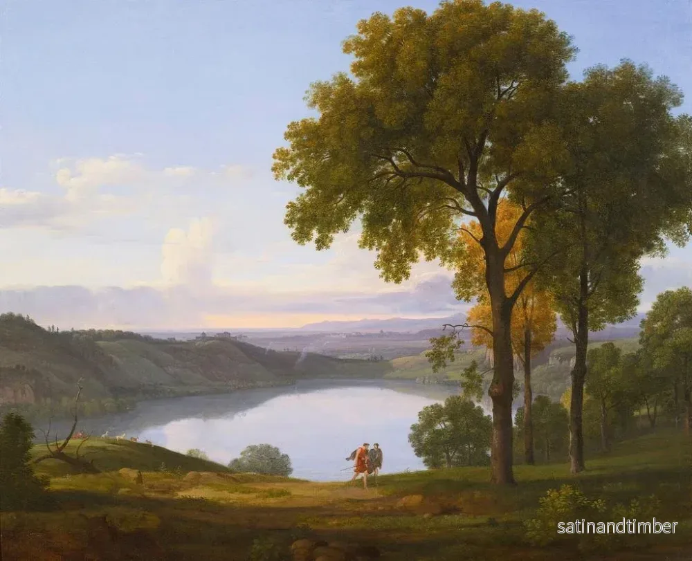 Reproduktion av målningen Vue du lac Nemi - Nicolas-Didier Boguet - Bild 2
