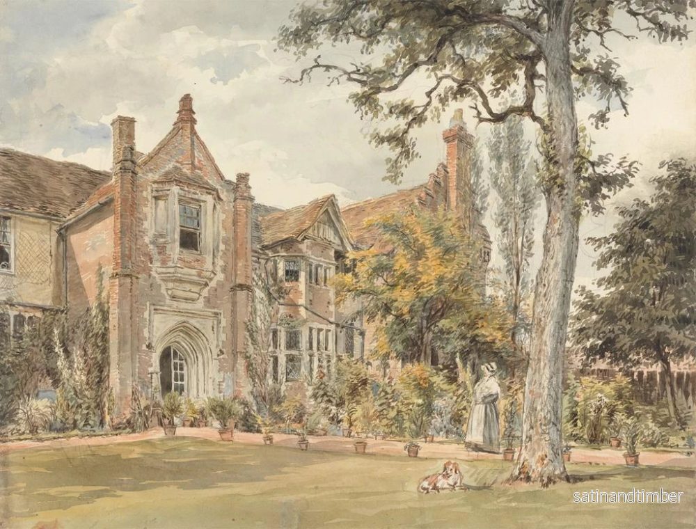 Reproduktion av målningen La salle de lecture de Watford - William Henry Hunt - Bild 2