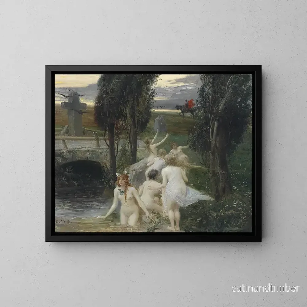 Reproduktion av målningen Néréides - Eduard Veith