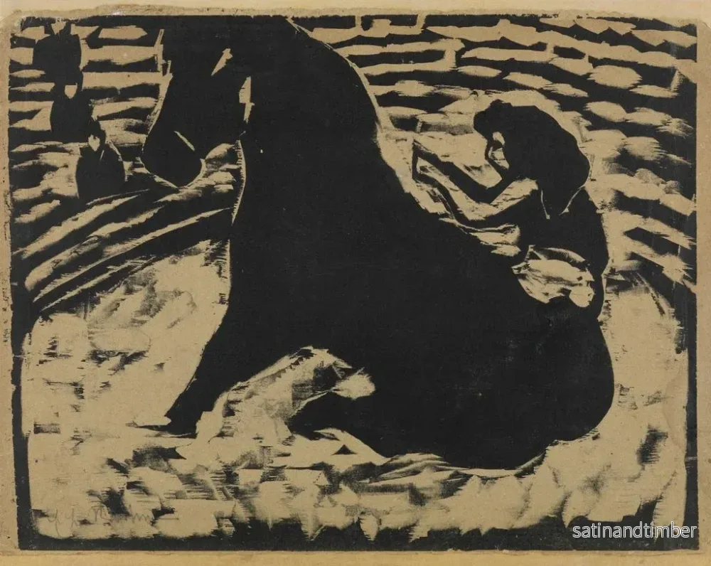 Reproduktion av målningen Cavalière de cirque sur poney noir - Ernst Ludwig Kirchner - Bild 2