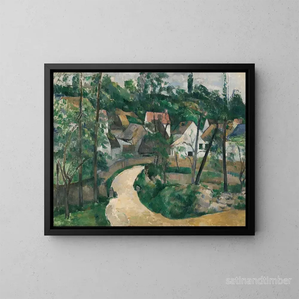 Reproduktion av målningen Virage sur la route - Paul Cézanne