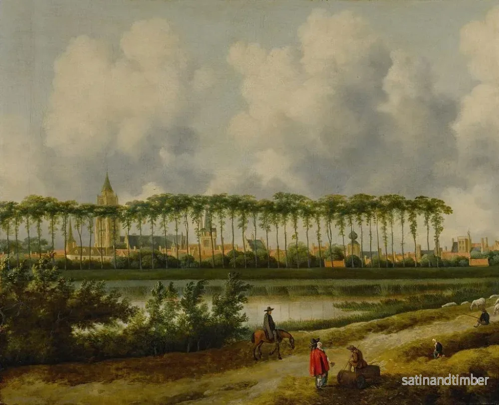 Reproduktion av målningen av utsikten över Gorinchem från sydväst - Jan van Kessel den äldre - Bild 2