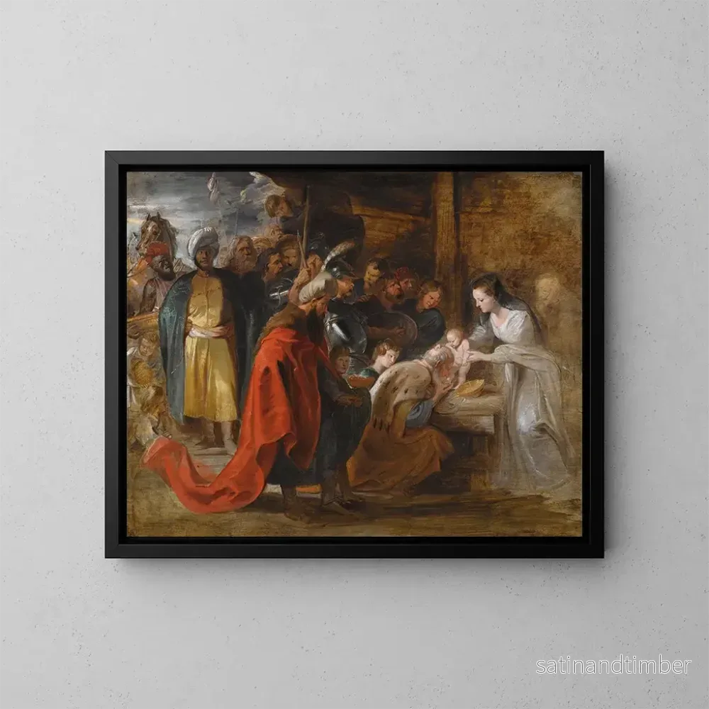 Reproduktion av målningen L'Adoration des Mages - Peter Paul Rubens