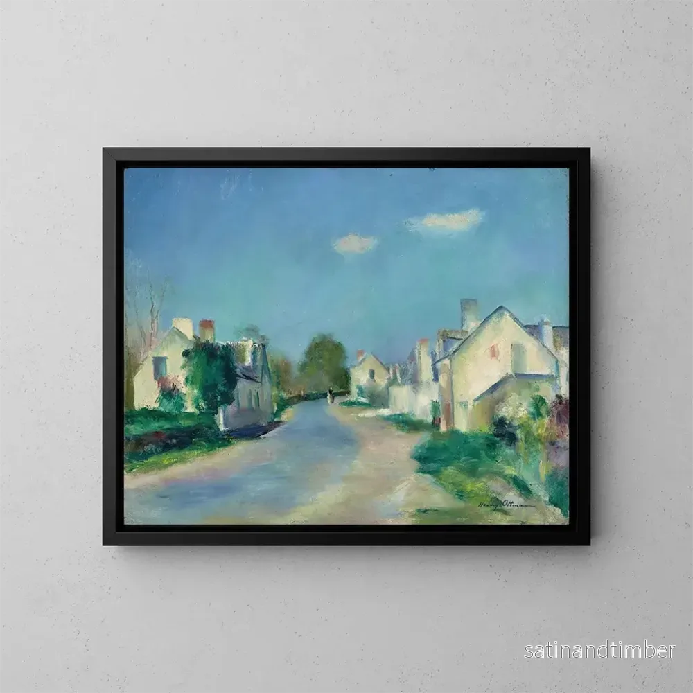Reproduktion av målningen Les rosiers autour de Saumur - Henri Ottmann