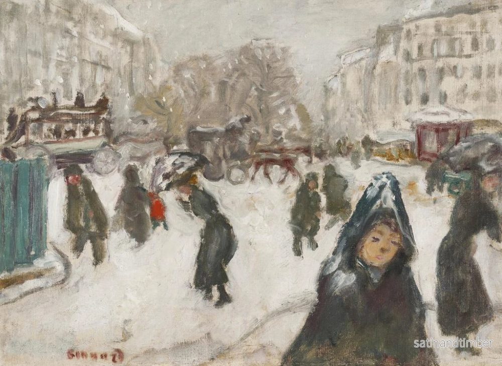 Reproduktion av målningen Rue sous la neige - Pierre Bonnard - Bild 2