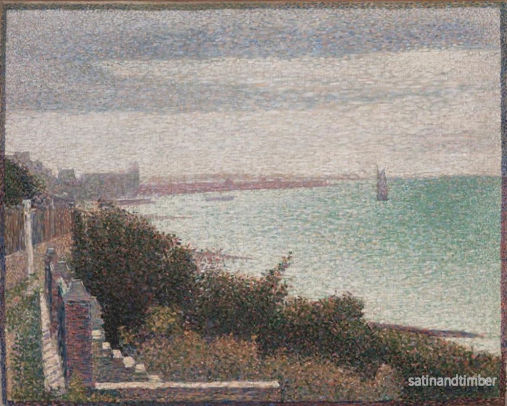 Reproduktion av målningen Kväll i Grandcamp - Georges Seurat - Bild 2