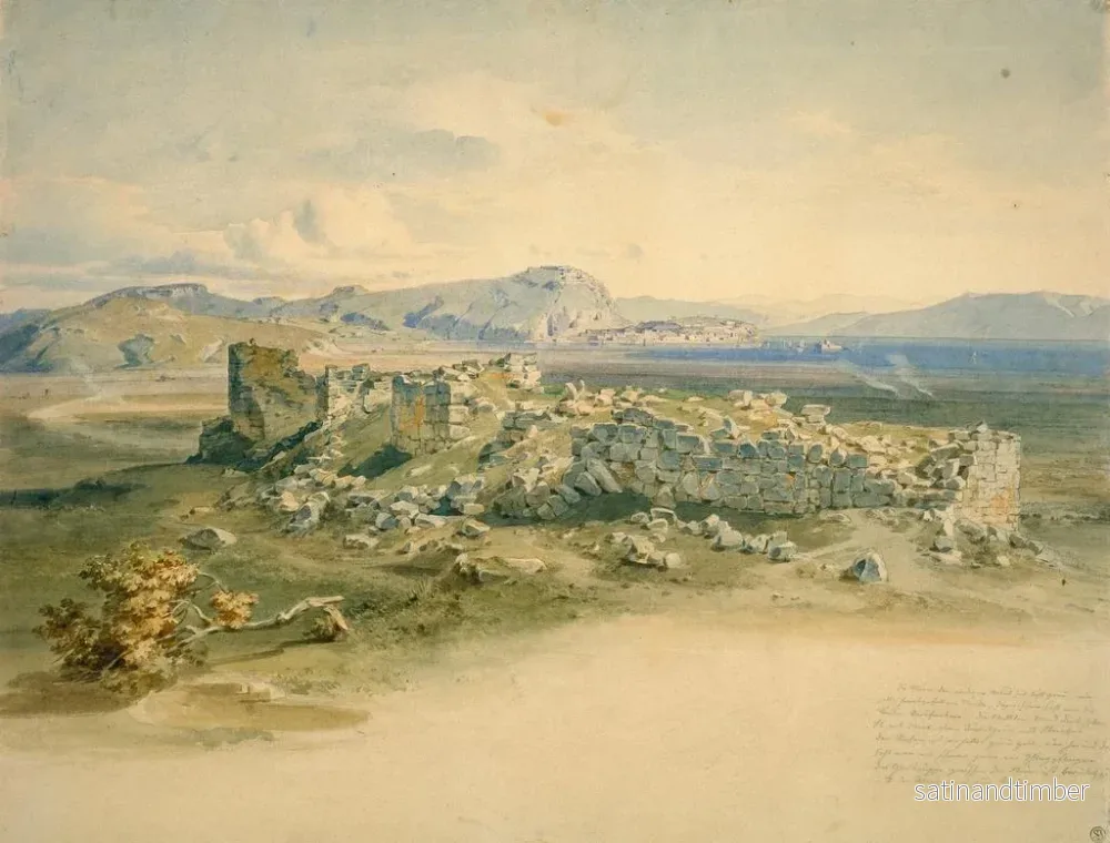 Reproduktion av målningen Tirynthe - Carl Rottmann - Bild 2