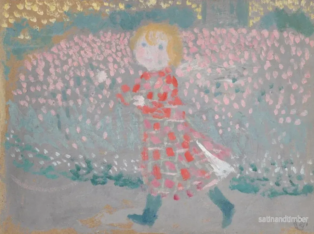 Reproduktion av målningen Barn med röd förkläde - Maurice Denis - Bild 2