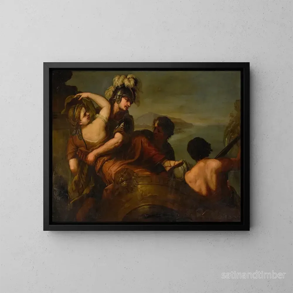 Reproduktion av målningen L'Enlèvement av Helena - Luca Giordano