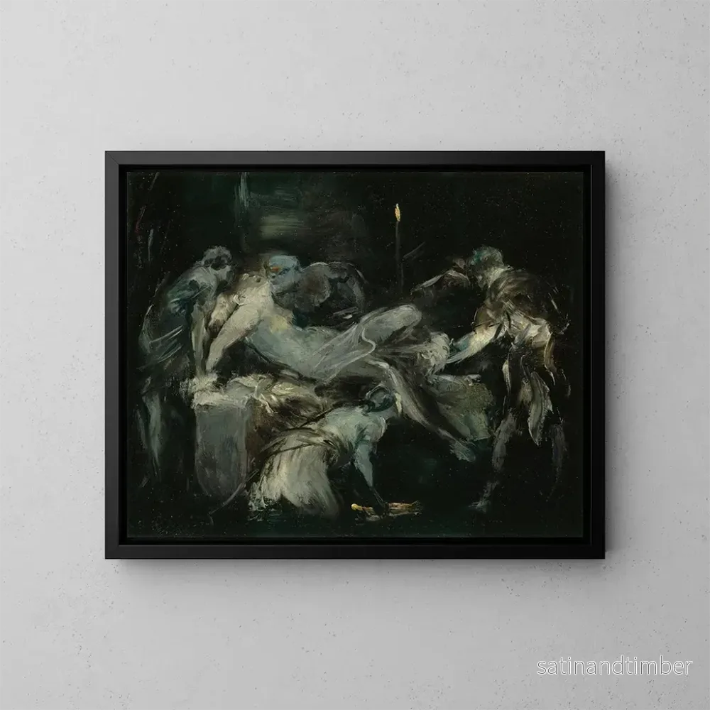 Reproduktion av målningen Scen d'accouchement - Jean-Baptiste Carpeaux
