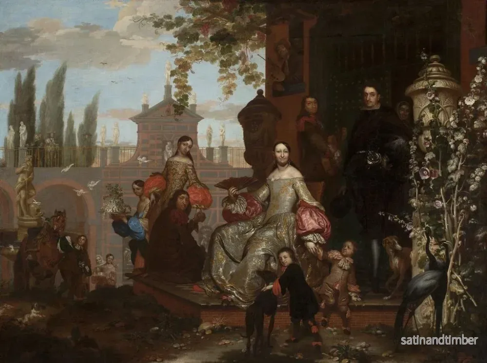 Reproduktion av målningen Familjeporträtt - Jan van Kessel den Yngre - Bild 2