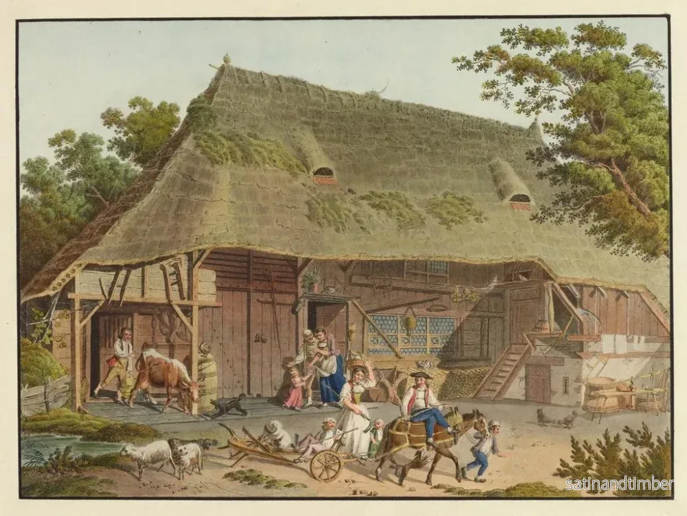 Reproduktion av målningen Le départ du laboureur - Karl Ludwig Zehender - Bild 2