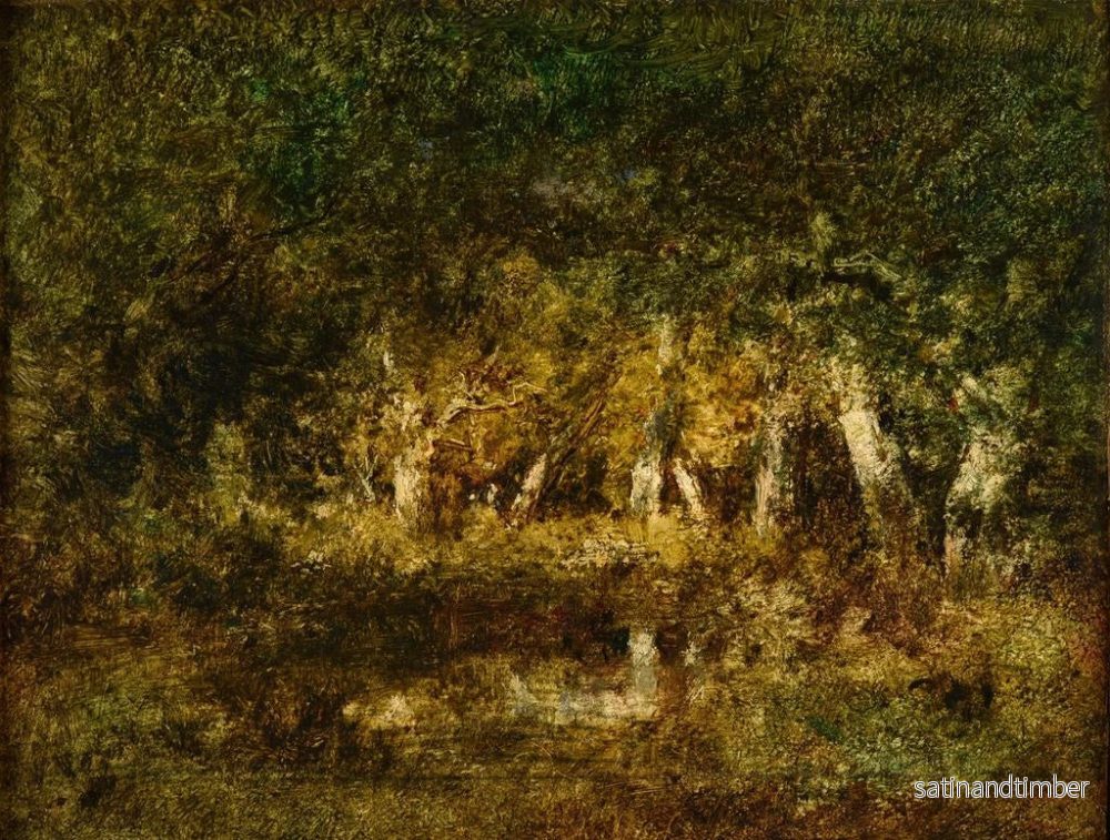 Reproduktion av målningen Liten damm i skogen - Narcisse Virgile Diaz de la Peña - Bild 2
